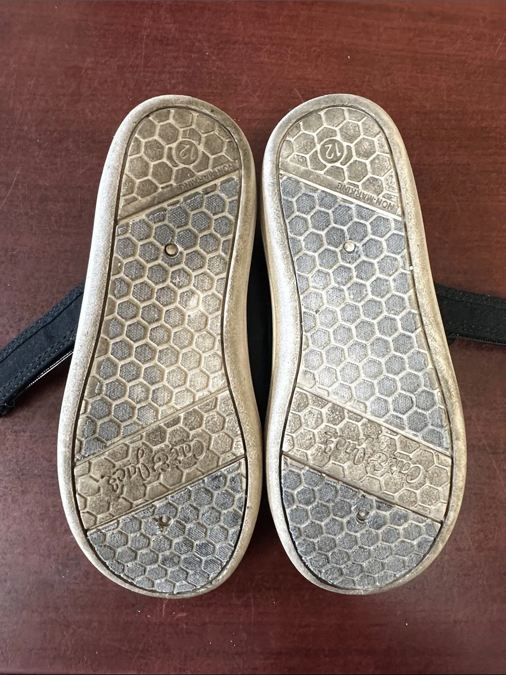 ##195, Size 12, Cat & Jack Black Mary Jane Canvas Shoes